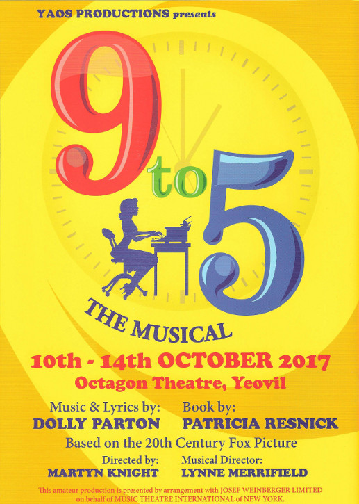JCS Back Cover & Announcement of Autumn 2017 Production '9 to 5 The Musical'